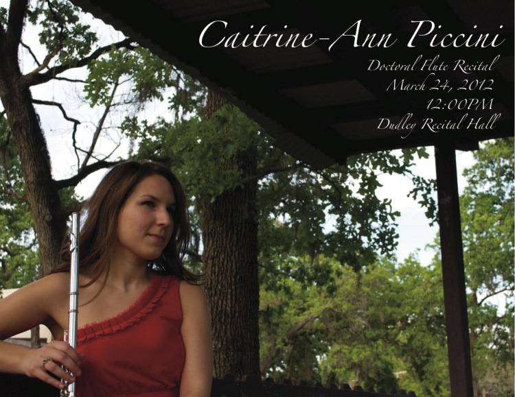 Caity Recital Poster